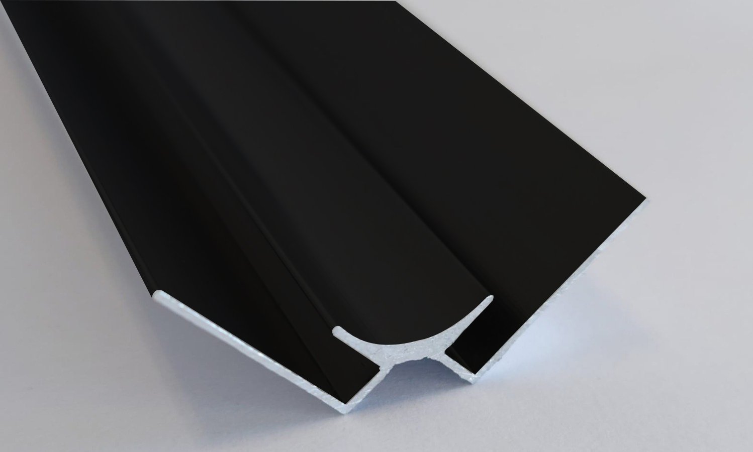 12 MM ALUMINYUM IC KOSE PROFILI SIYAH