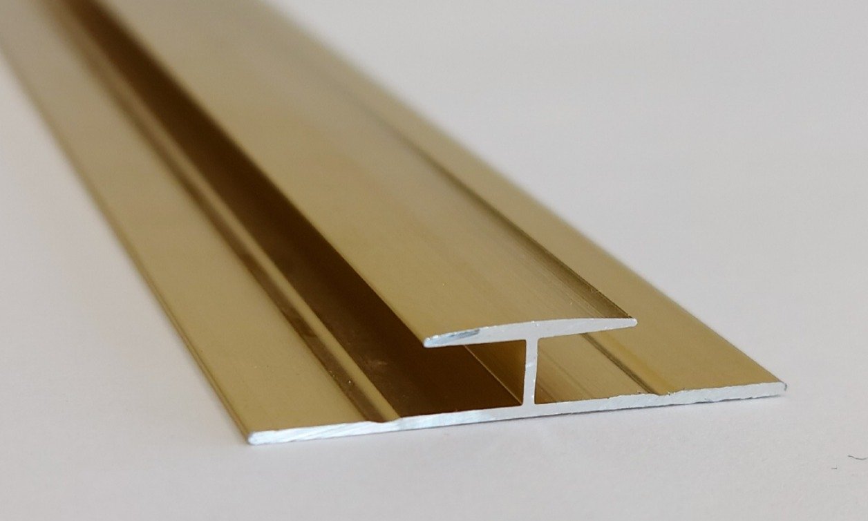 13 MM ALUMINYUM H GECIS PROFILI ALTIN
